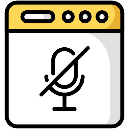 Microphone slash Generic color lineal-color icon