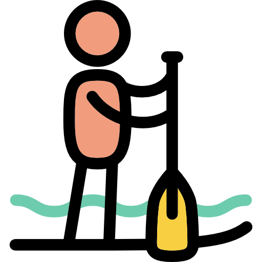 Standup paddleboarding  icon