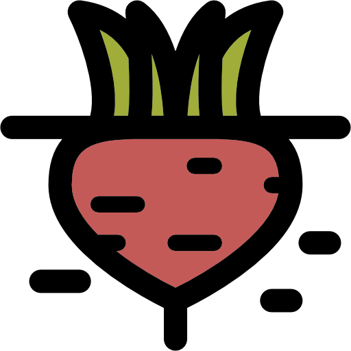 Beet Curved Lineal color icon