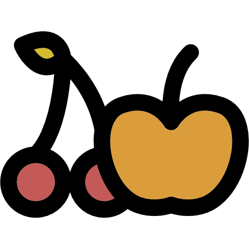 Fruits Curved Lineal color icon