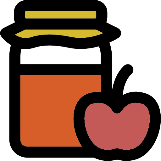 mermelada Curved Lineal color icono