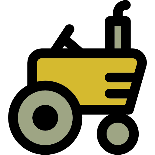 Tractor Curved Lineal color icon