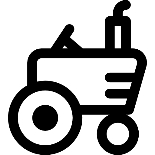 Трактор Curved Lineal иконка