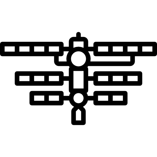 estación espacial Special Lineal icono
