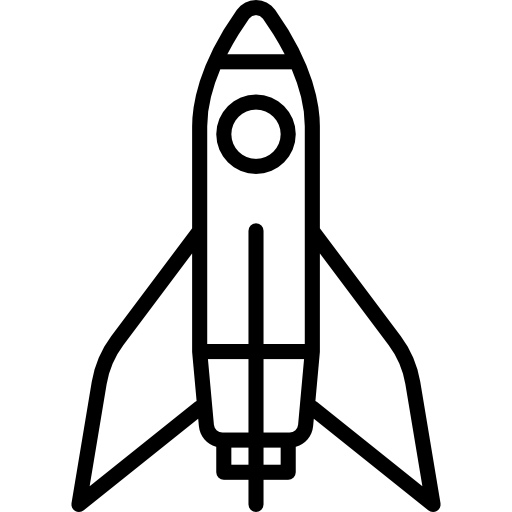 cohete espacial Special Lineal icono