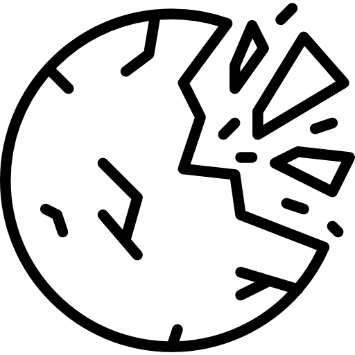 파괴 된 행성 Special Lineal icon