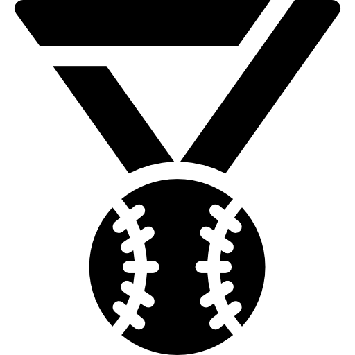 medalla Curved Fill icono