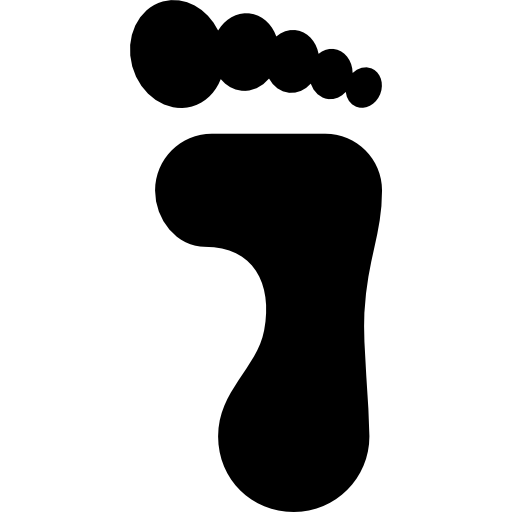 voetafdruk  icoon