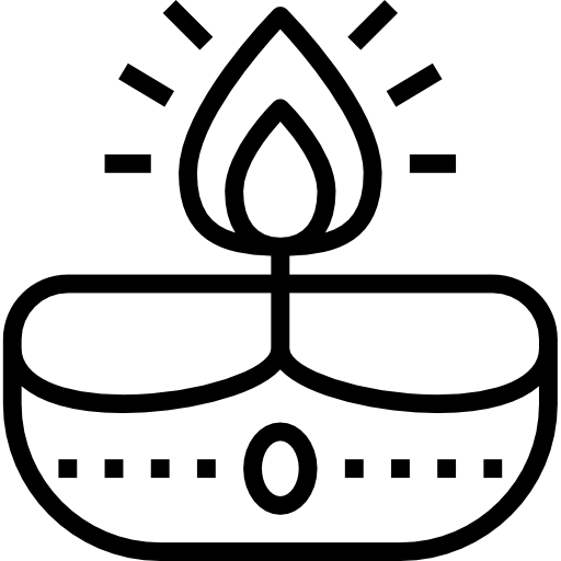 diwali Becris Lineal icono