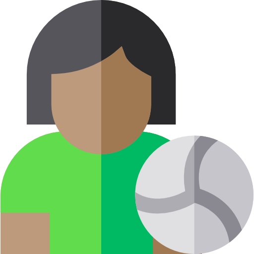 vóleibol Basic Straight Flat icono