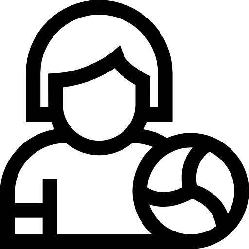バレーボール Basic Straight Lineal icon