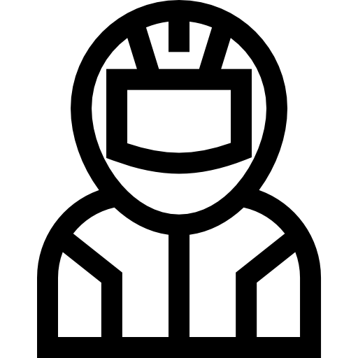 rowerzysta Basic Straight Lineal ikona