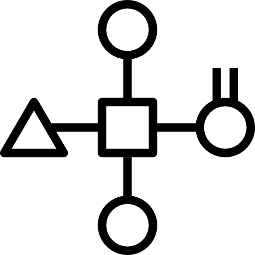 molecola Becris Lineal icona