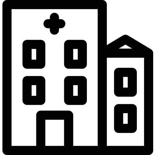 hospital Basic Rounded Lineal icono