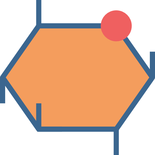 molécula Becris Flat icono