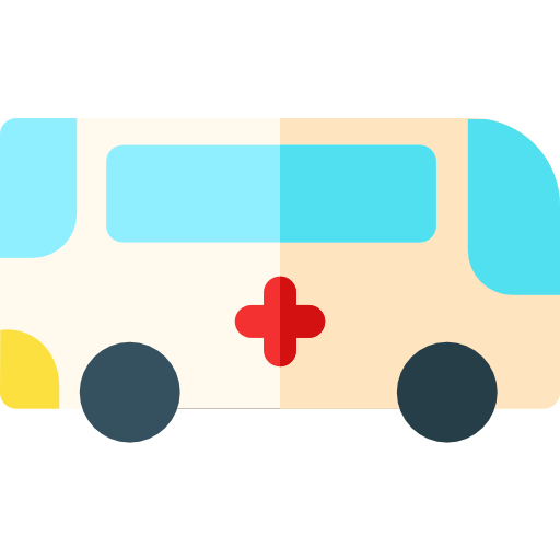 Ambulance Basic Rounded Flat icon