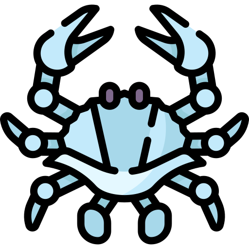 niebieski krab Special Lineal color ikona
