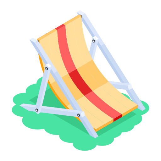 Deck chair Generic color fill icon