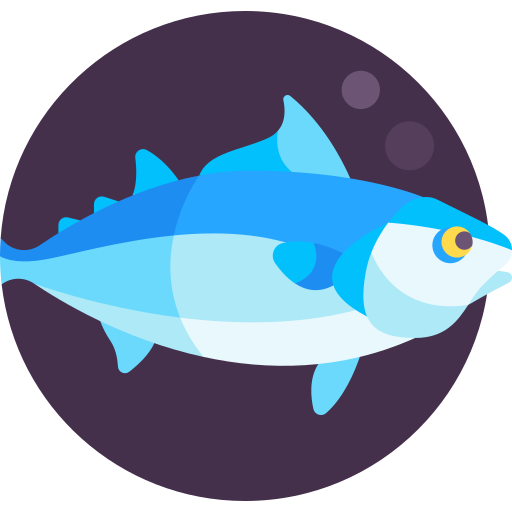 tuńczyk bonito Detailed Flat Circular Flat ikona
