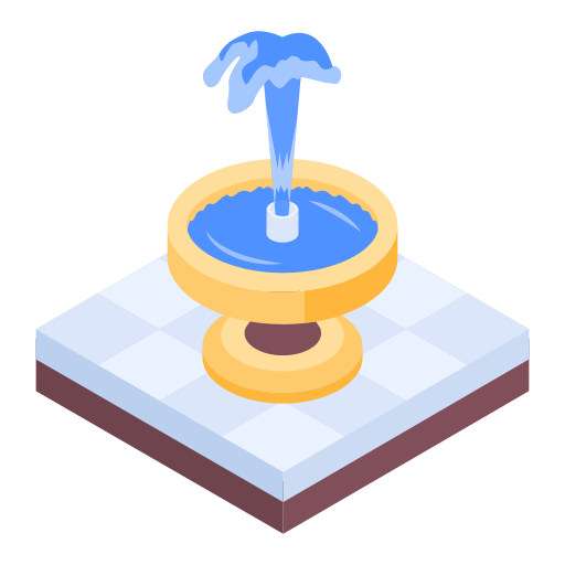 噴水 Generic color fill icon