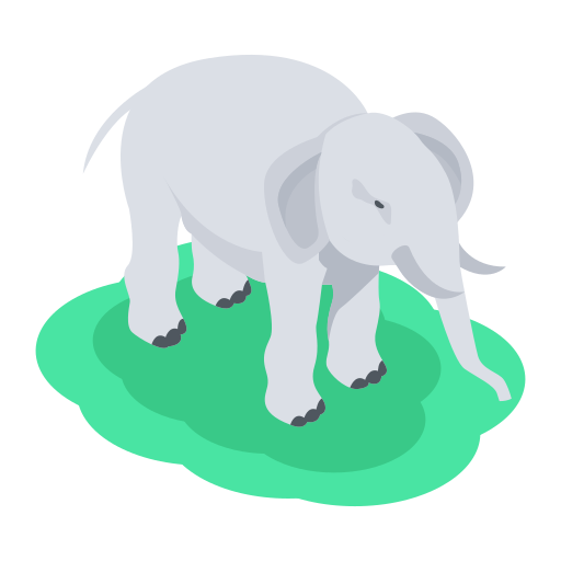 elefante Generic color fill icona