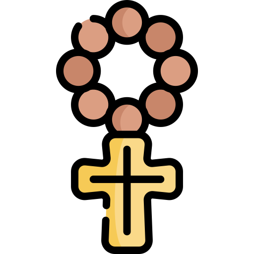 rosario Kawaii Lineal color icona