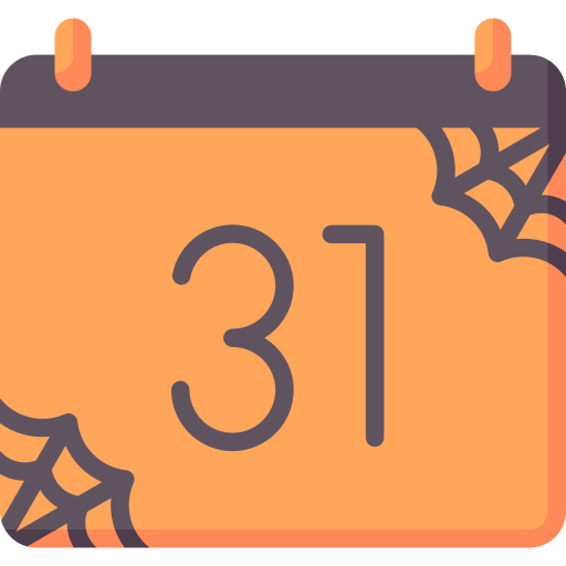 halloween-kalender Special Flat icoon