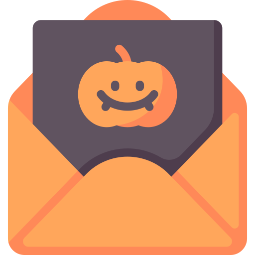 courrier d'halloween Special Flat Icône