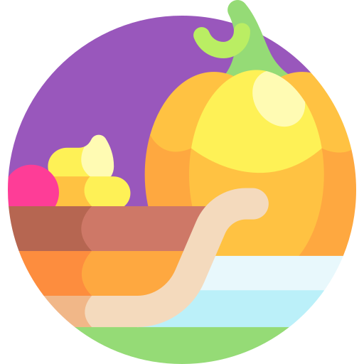 Pumpkin cake Detailed Flat Circular Flat icon