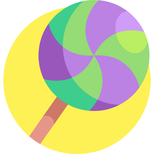 사탕 과자 Detailed Flat Circular Flat icon