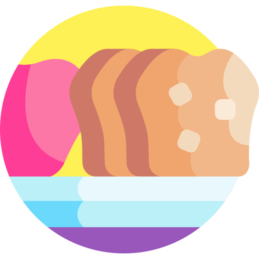 chleb jabłkowy Detailed Flat Circular Flat ikona