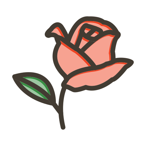 Rose Generic color lineal-color icon