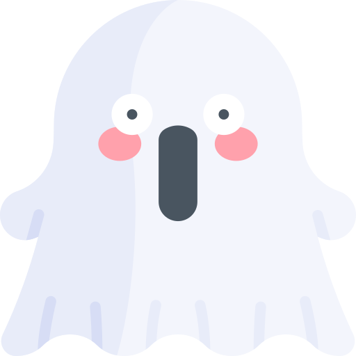 Ghost Kawaii Flat icon