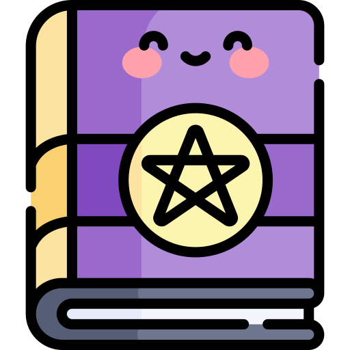 Spell book Kawaii Lineal color icon