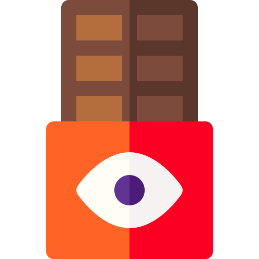 barra de chocolate Basic Rounded Flat icono