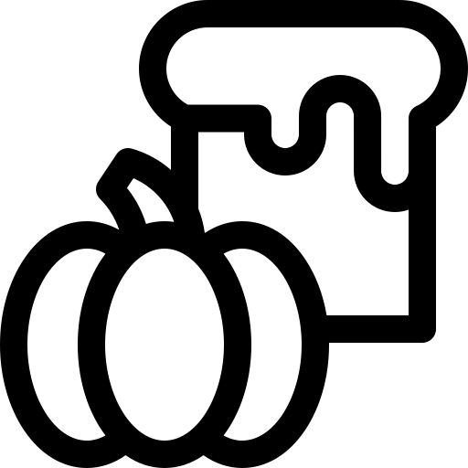 chleb z dyni Basic Rounded Lineal ikona