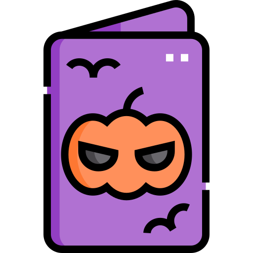 halloween-karte Detailed Straight Lineal color icon