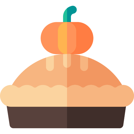 Pumpkin pie Basic Rounded Flat icon
