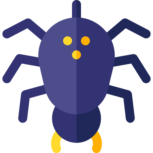 Spider Basic Rounded Flat icon