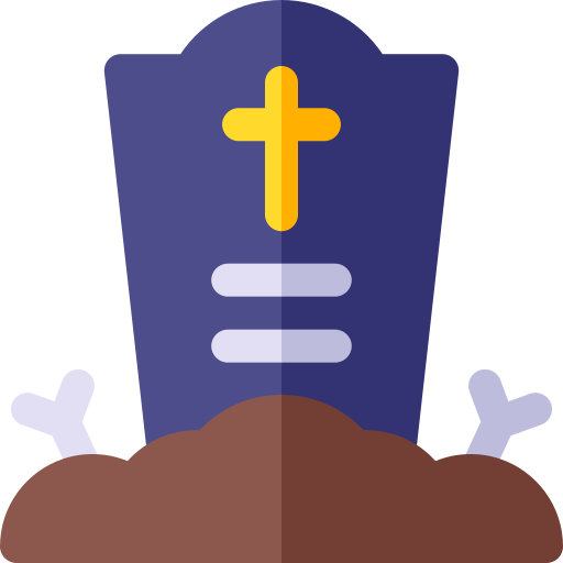 무덤 Basic Rounded Flat icon