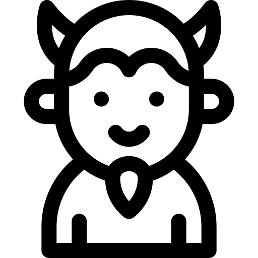 Дьявол Basic Rounded Lineal иконка