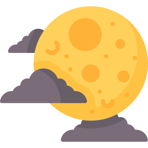 Full moon Special Flat icon