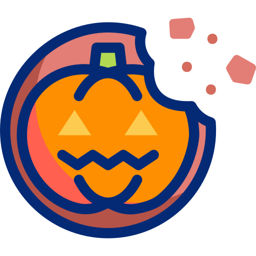Pumpkin cookie Basic Accent Lineal Color icon