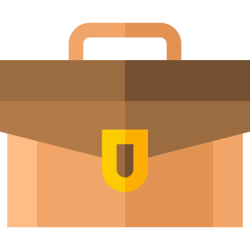 Briefcase Basic Straight Flat icon