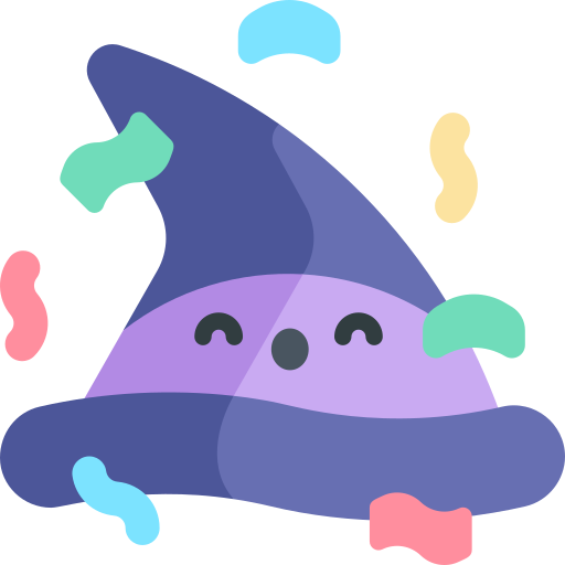 Witch hat Kawaii Flat icon