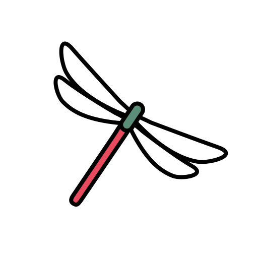 Red dragonfly Generic color lineal-color icon