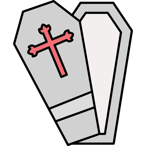 Гроб Generic color outline иконка