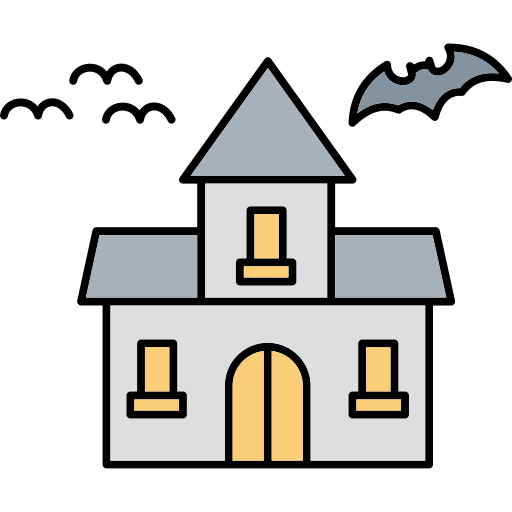maison abandonnée Generic color outline Icône