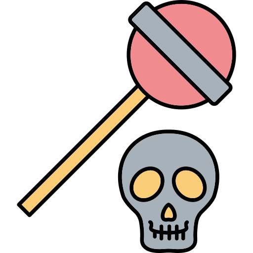 Хэллоуинские конфеты Generic color outline иконка