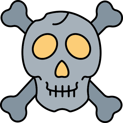 calavera y huesos Generic color outline icono